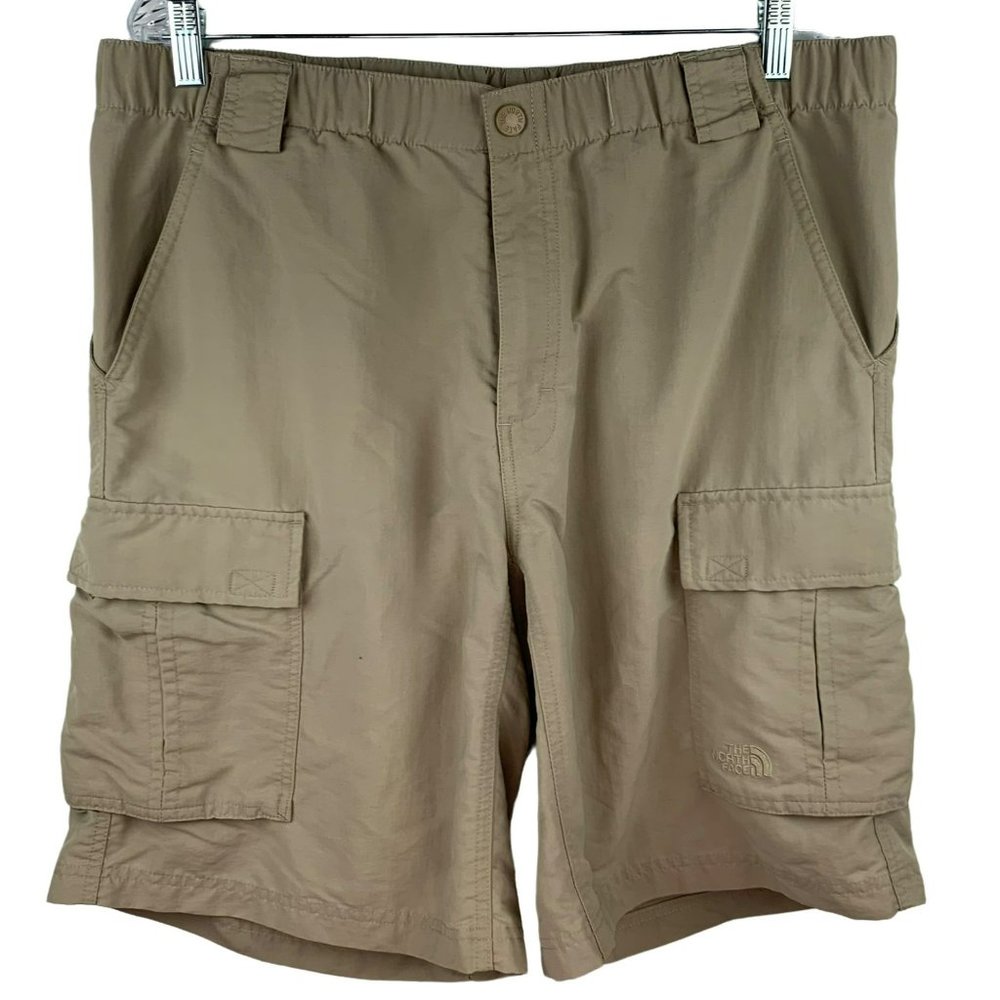 The North Face Khaki Nylon Hiking Shorts Size L